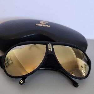 Carrera Black Frame with Gold Lens Sunglasses